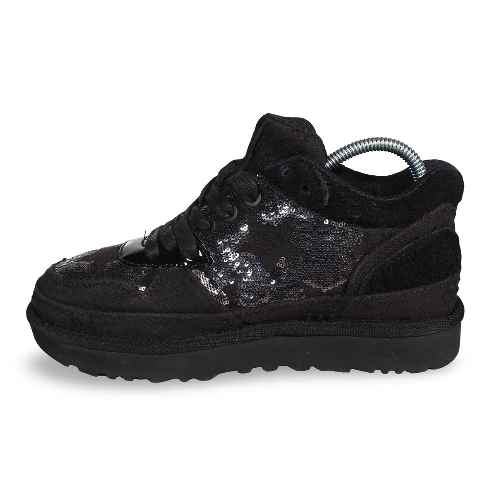 UGG Highland Sport Distressed Sequin Sneakers Black 1109631 Women's 5 - Picture 6 of 10